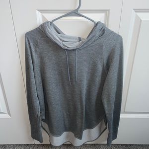 Swooped Loose Turtleneck hoodie